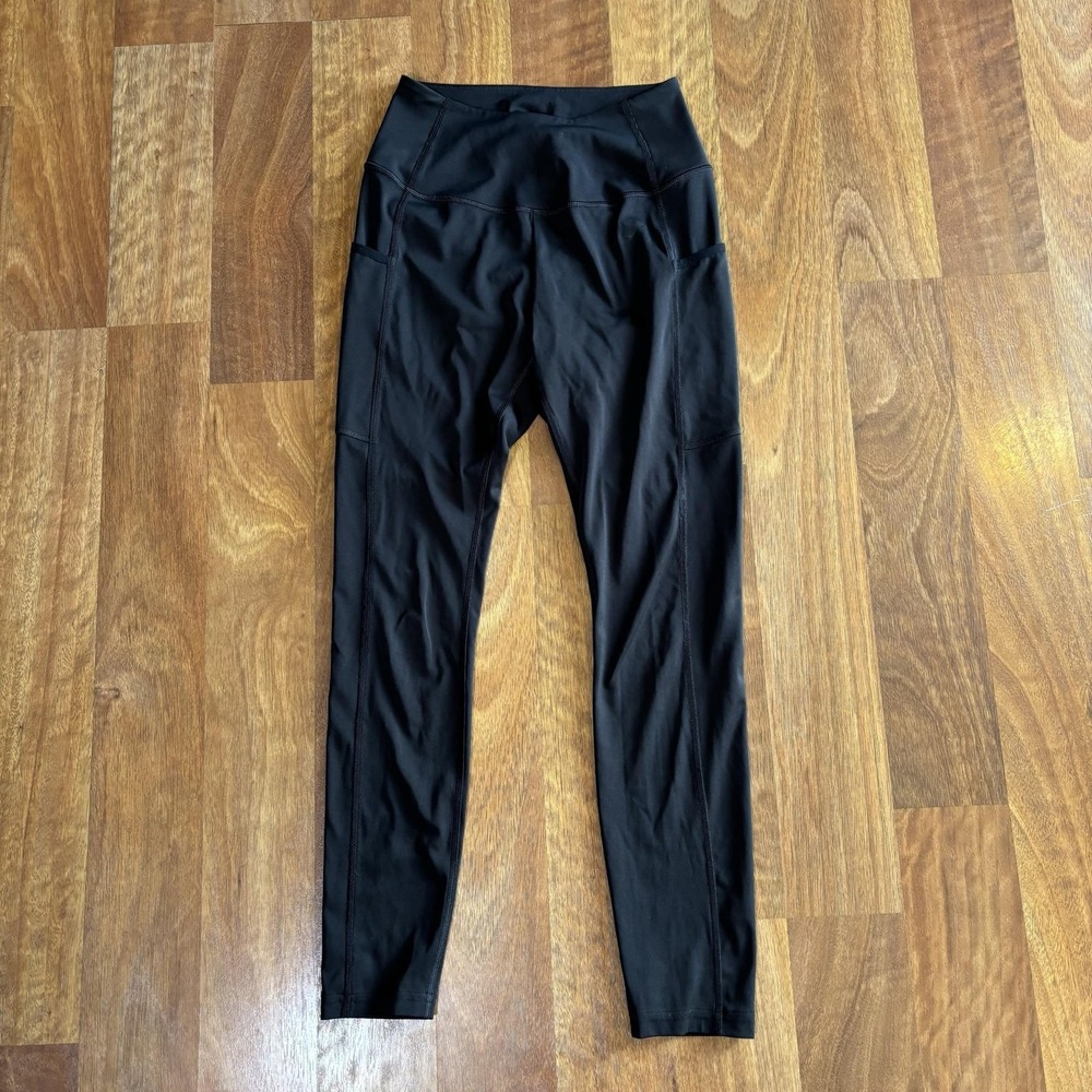 Gymshark Leggings Womens S Black High Rise Ankle Yoga Pants Pockets BBA80